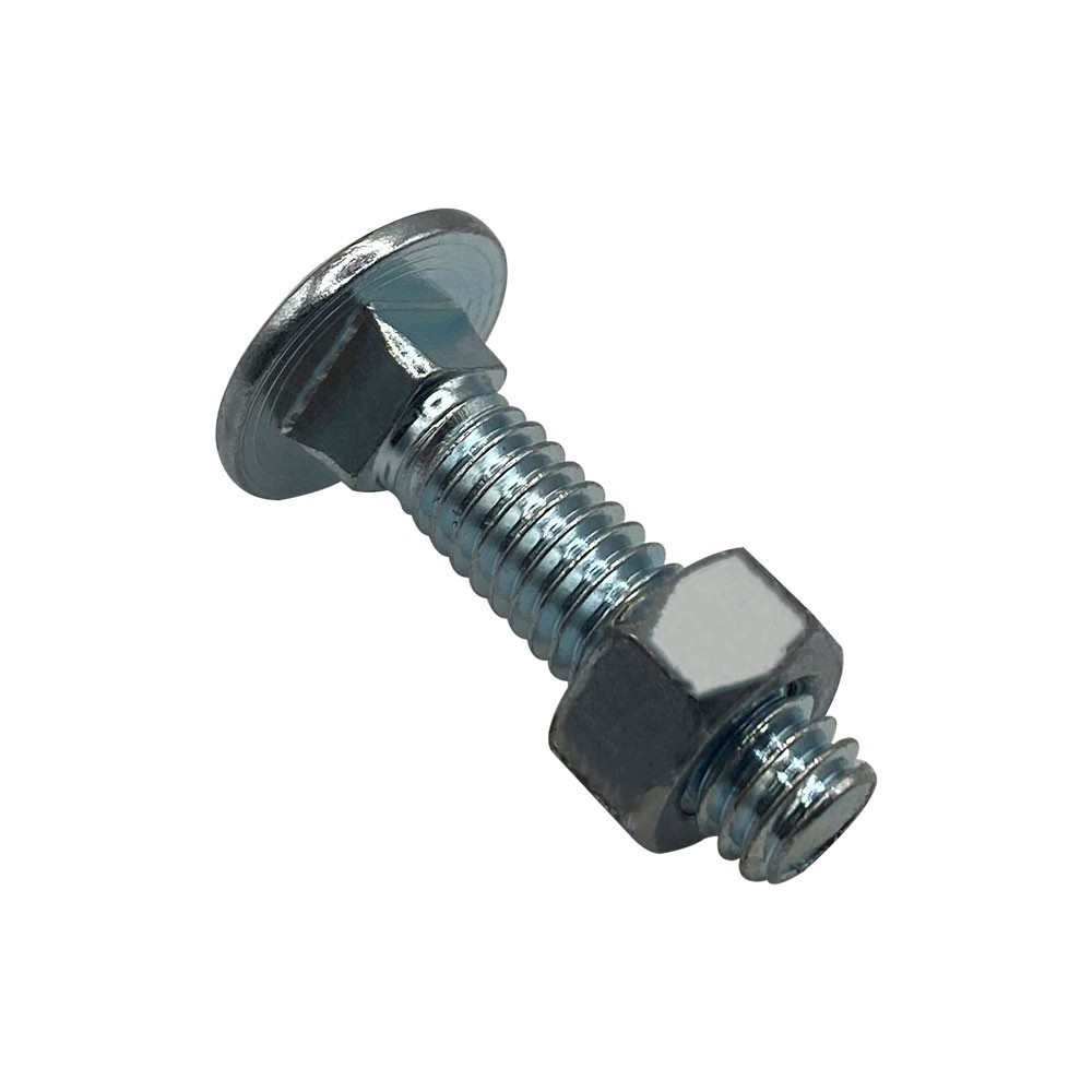 Tornillo Coche con Tuerca Galvanizdo 3/8" X 2"