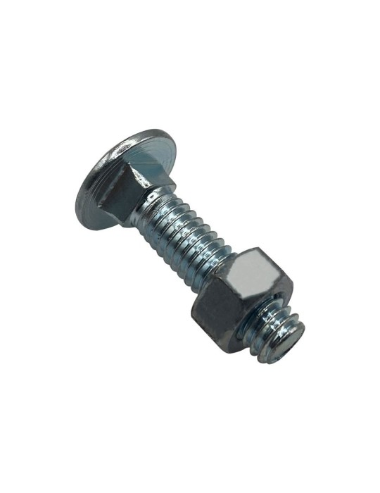 Tornillo Coche con Tuerca Galvanizdo 3/8" X 2"