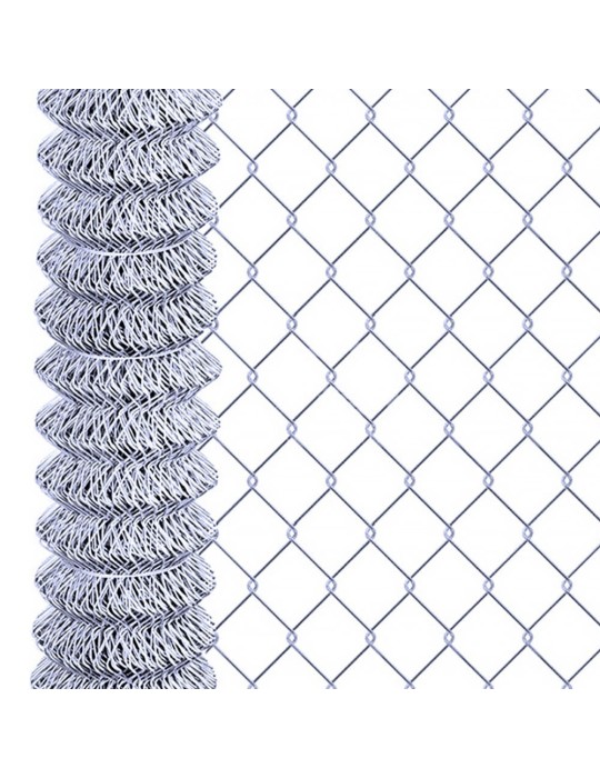 Malla Ciclónica Galvanizada  Cal. 12.5 Abertura 55